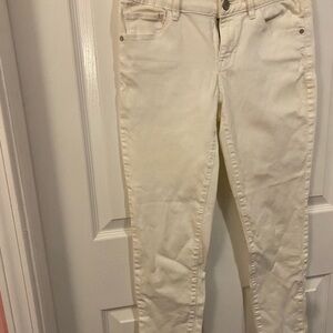 a.n.a Off-White Skinny Ankle Jeans